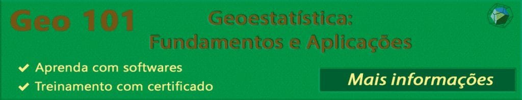 GEO 101 - Geoestatítica: Fundamentos e Aplicações. Curso presencial em São Paulo, na Geokrigagem
