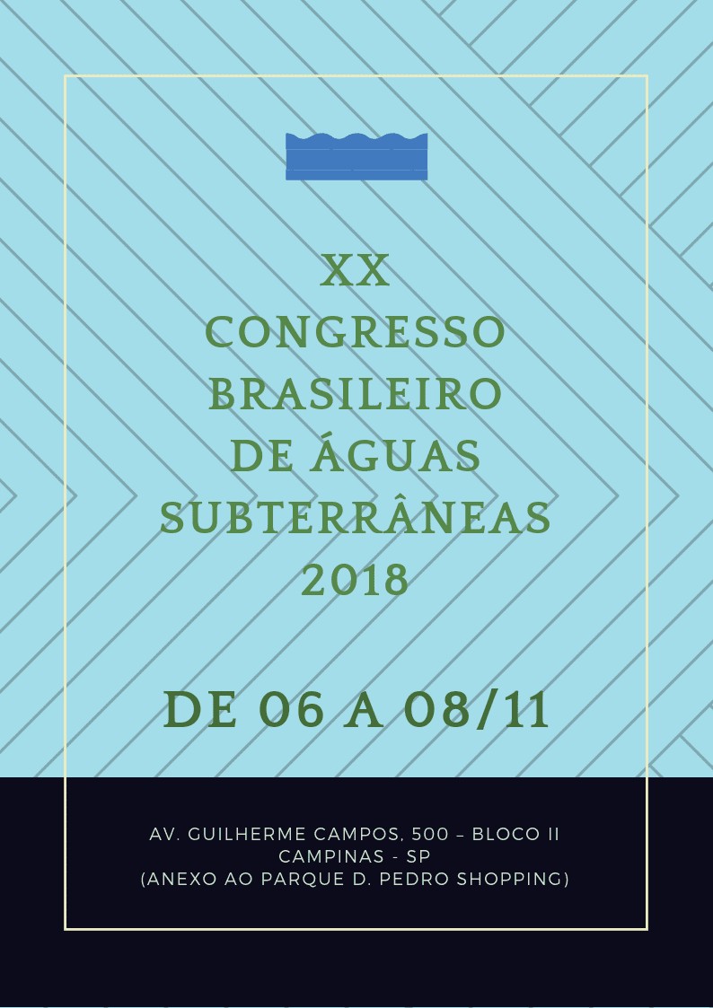 XX Congresso Brasileiro de Águas Subterrâneas