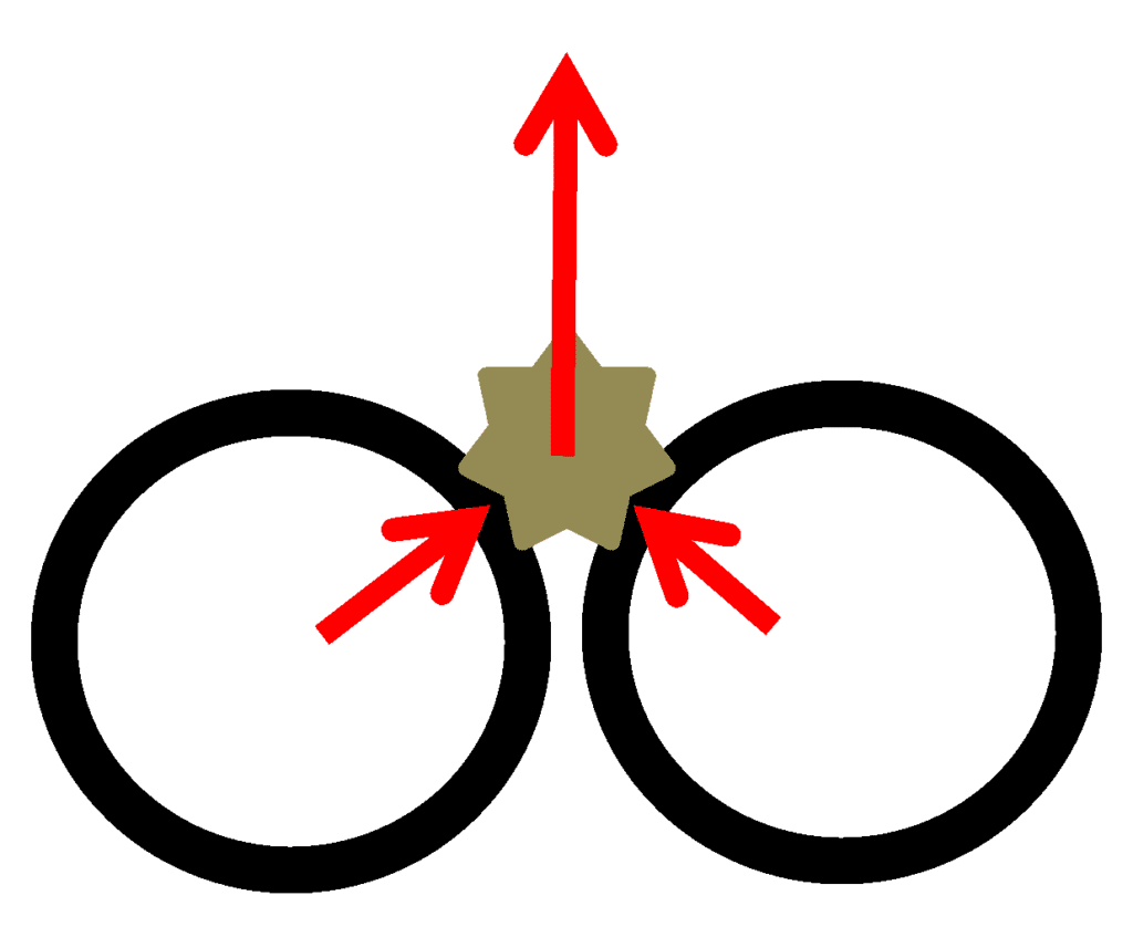 representação de britador de rolo
